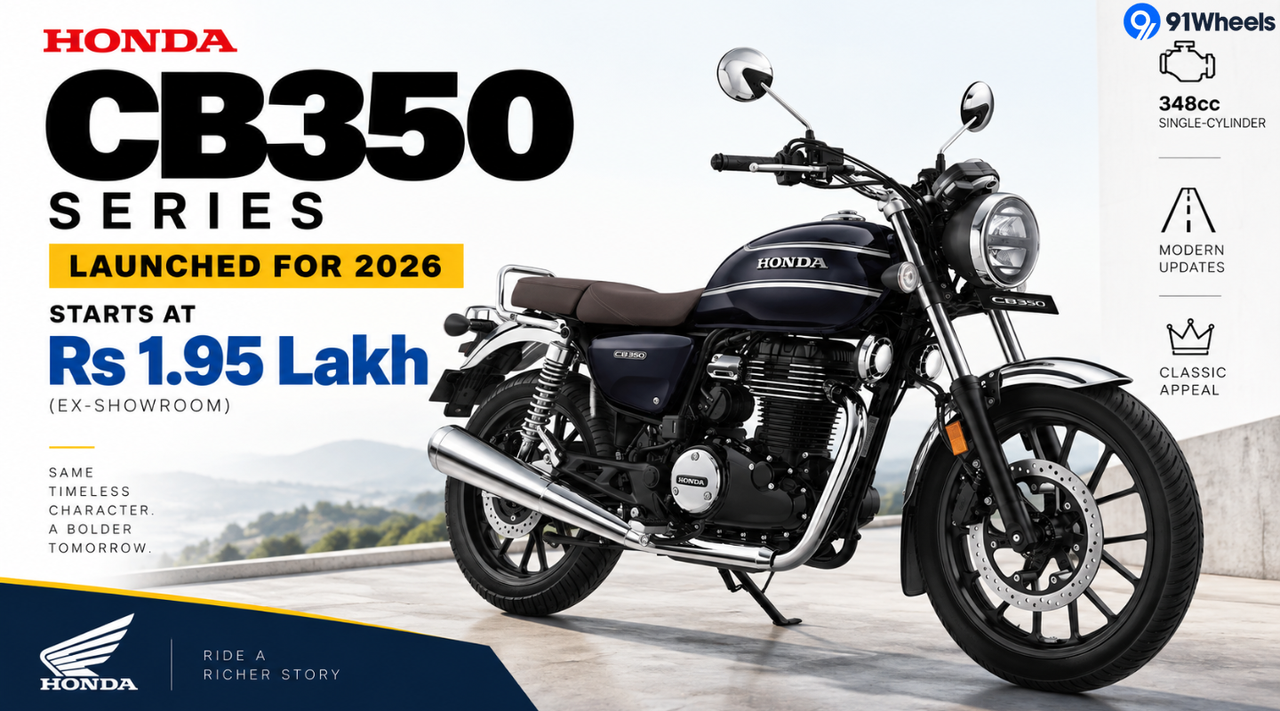 2026 Honda CB350 Series Launched, Starts At Rs 1.95 Lakh 